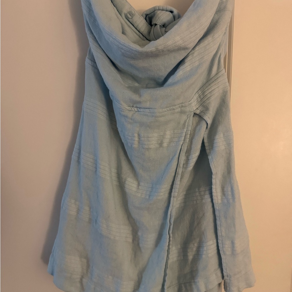 Free People Light Blue Sleeveless Skort - Picture 3 of 4
